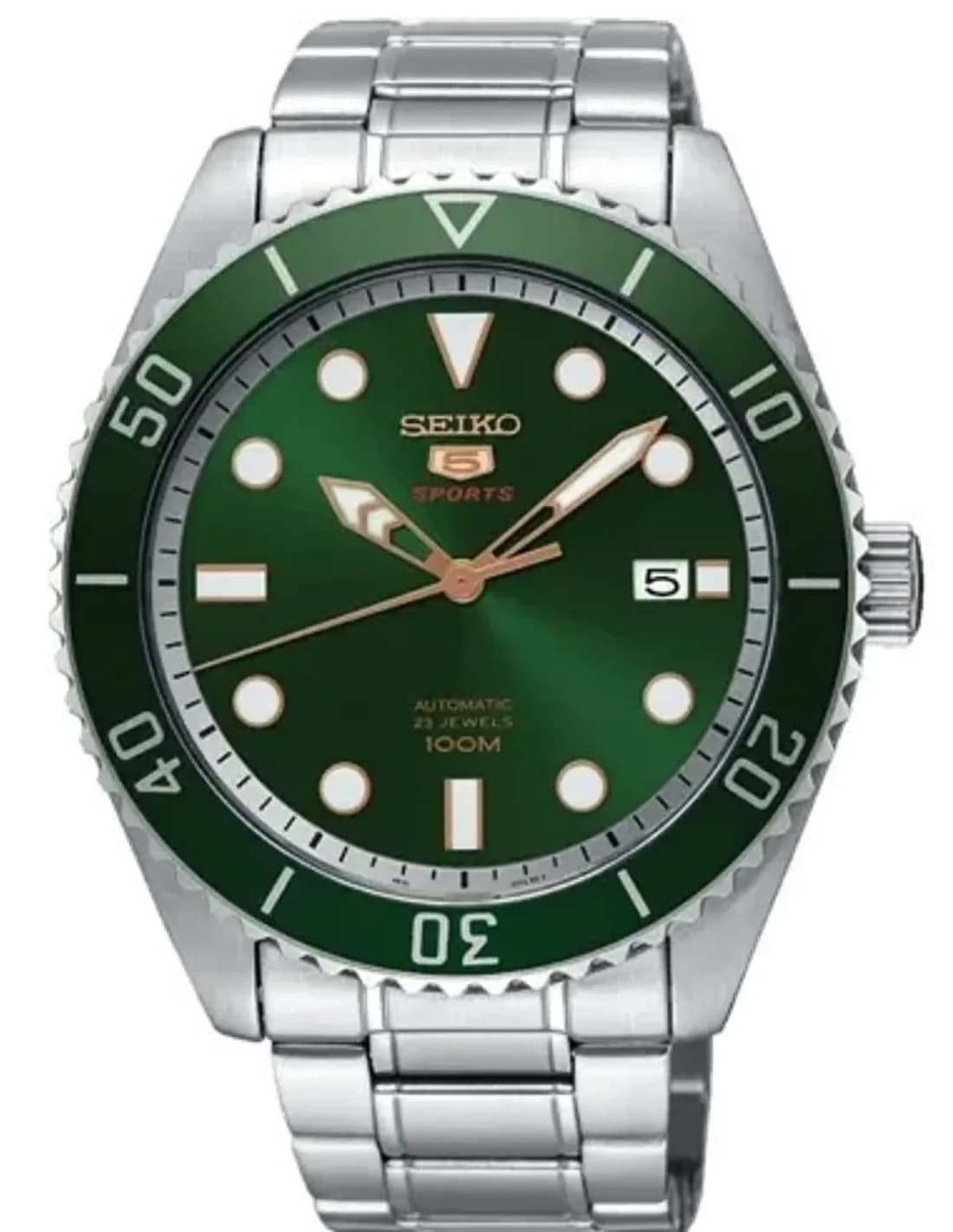 Montre Homme Seiko SRPB93K1 Automatique Cadran Vert en Acier