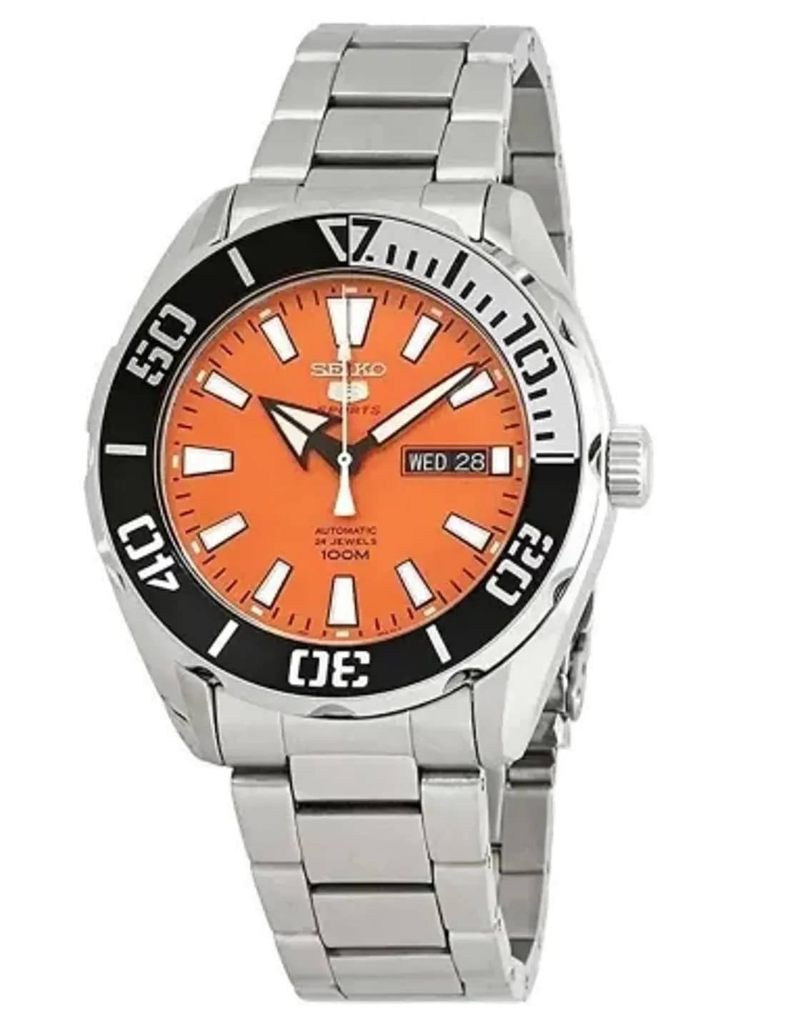 Montre Homme Seiko SRPC55K1 Automatique Cadran Orange 43mm