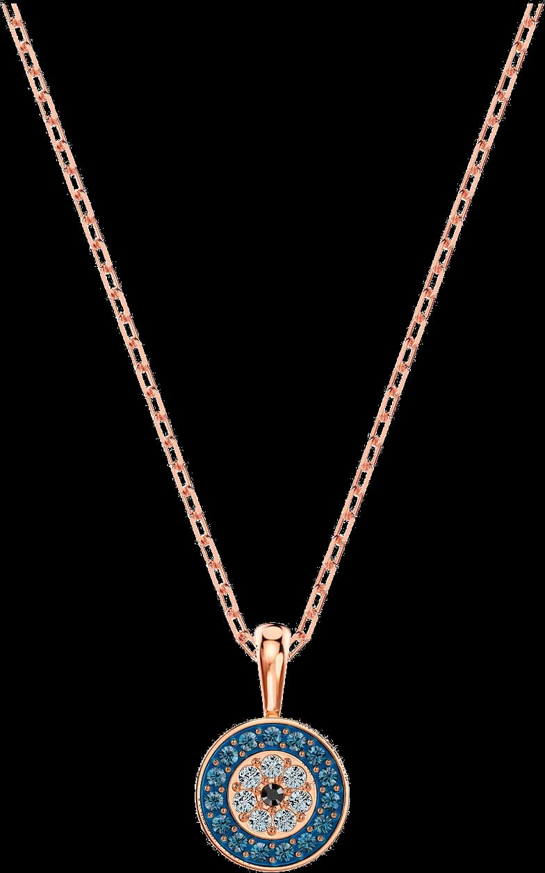 Swarovski 5468919 montre femme, cristaux bleus sur métal or rose