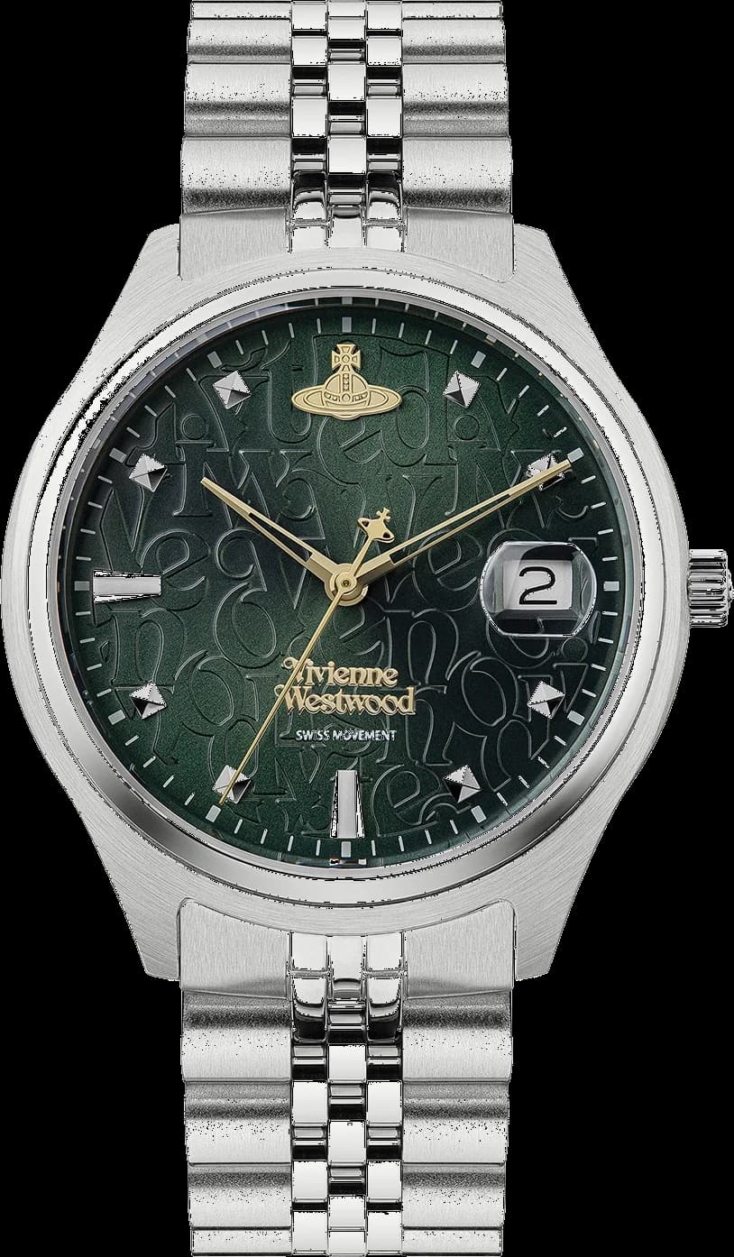Montre Vivienne Westwood VV261GRSL femme cadran vert bracelet acier