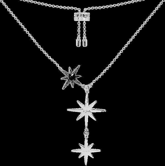 Collier ajustable APM Monaco Triple Météorites en argent 925 vue 2