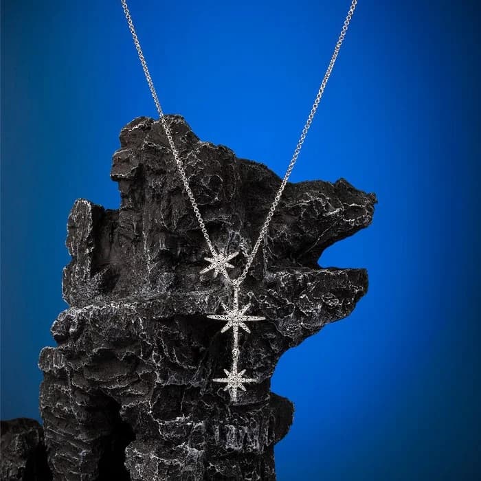 Collier ajustable APM Monaco Triple Météorites en argent 925 vue 3