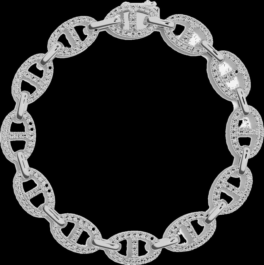 Bracelet Chaîne APM Monaco en Argent 925 - Élégance Maille Marine