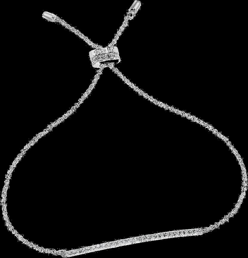 Bracelet APM Monaco ajustable ligne droite sertie de cristaux