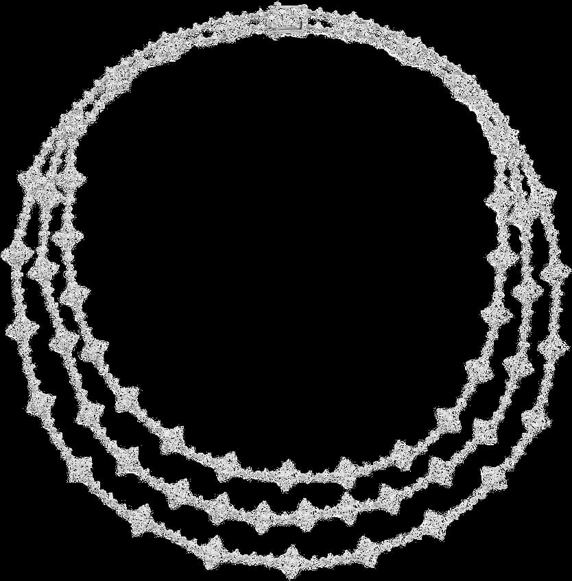 Collier APM Monaco éclat triple chaines en argent 925