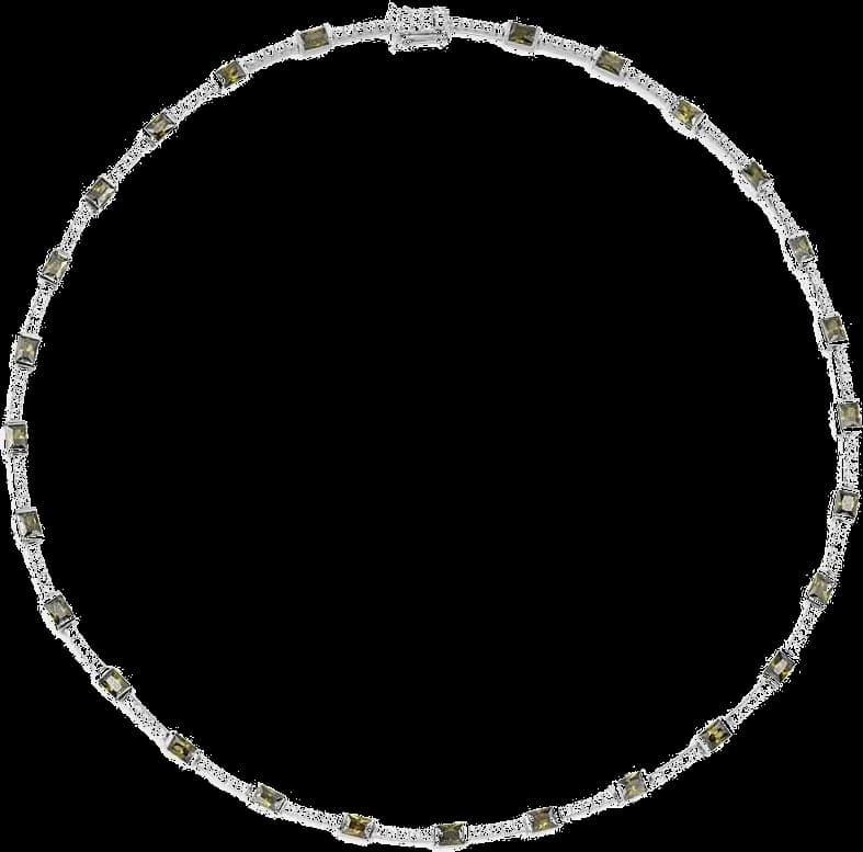 Collier APM Monaco Festival serti de cristaux pavé de pierres vertes