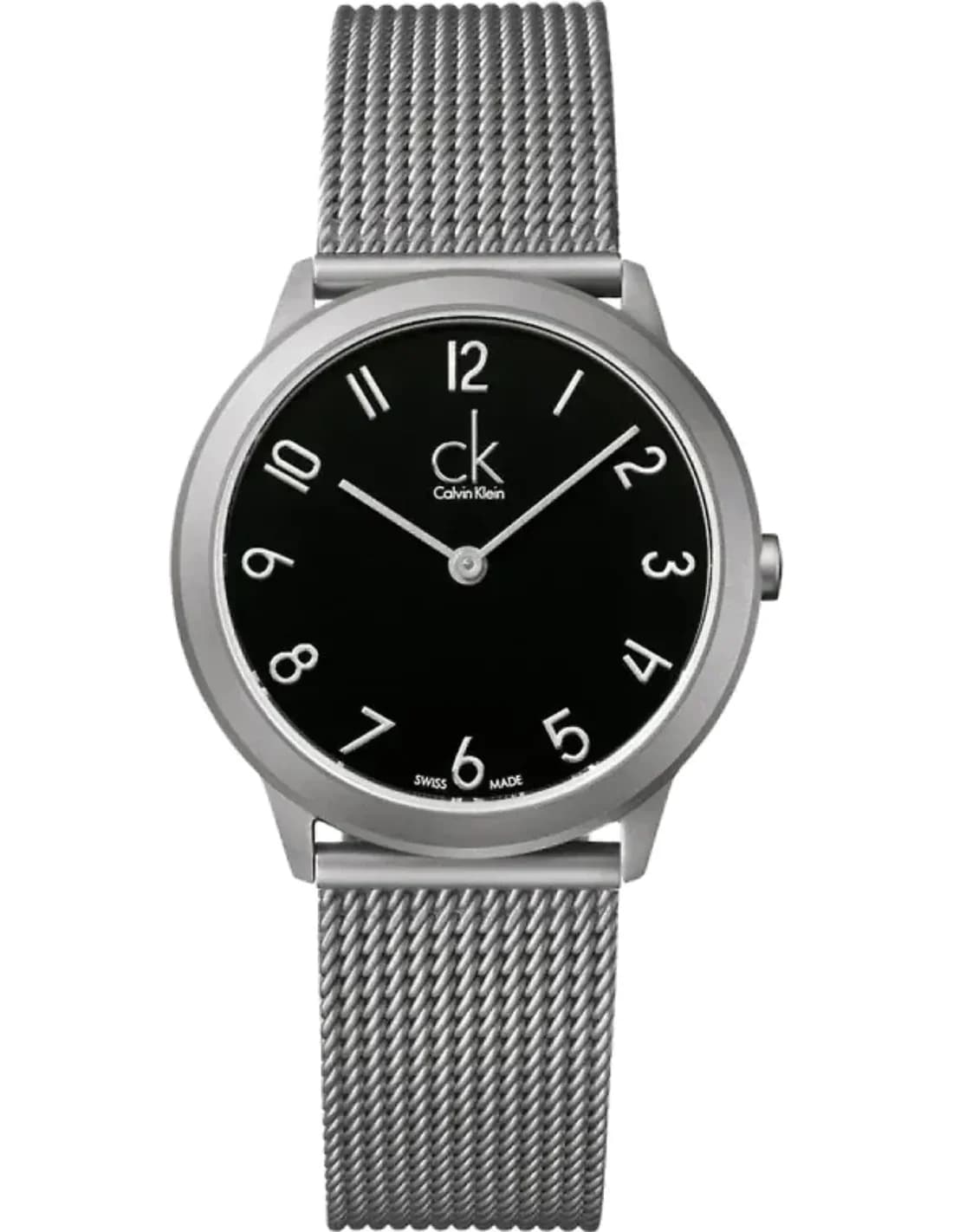 Calvin Klein Minimal K3M52151 quartz black dial silver stainless steel mesh bracelet women’s watch