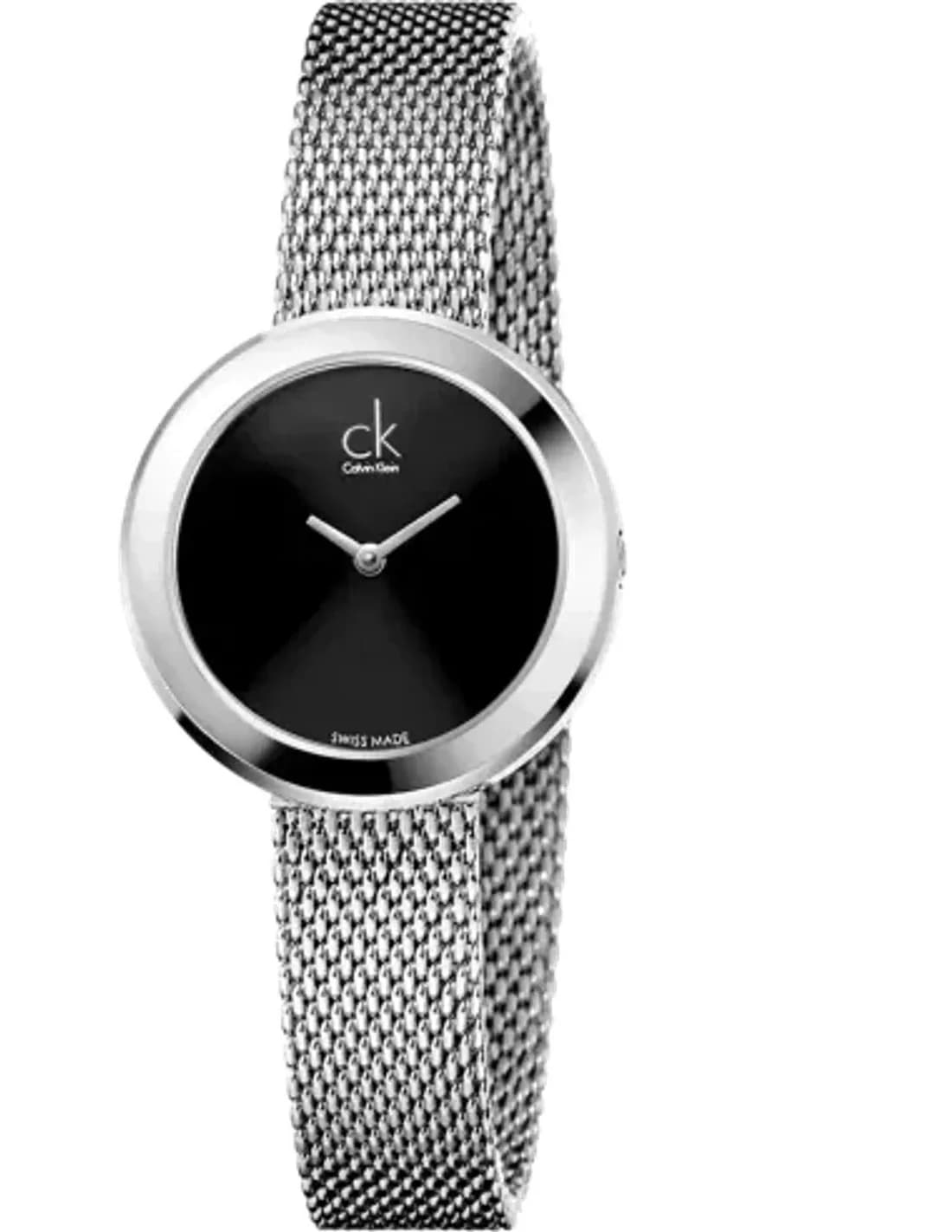 Montre Femme Calvin Klein Firm K3N23121 Bracelet Mesh Argenté Swiss Made