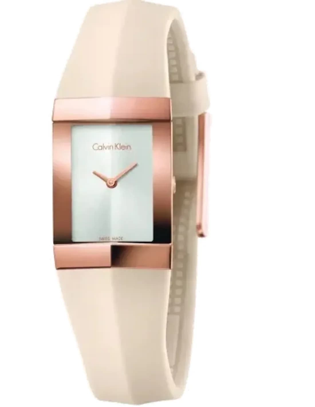 Montre Femme Calvin Klein Shape K7C236X6 Bracelet en silicone rose