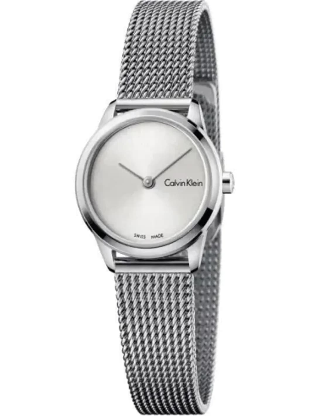 Montre Femme Calvin Klein K8G23126 Maille Milanaise Argentée Swiss Made