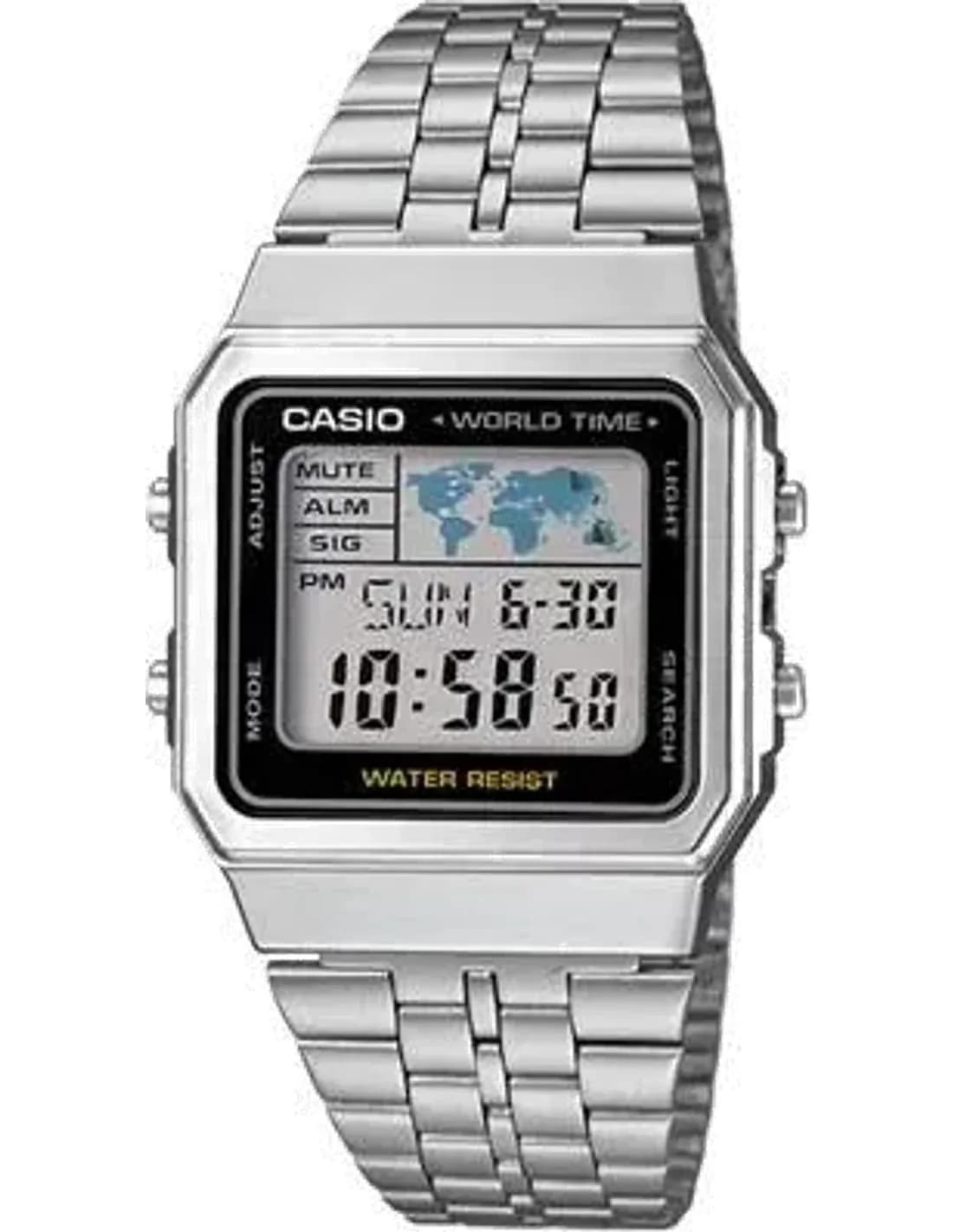 Montre Homme Casio Collection A500WEA-1EF Argent Affichage numérique
