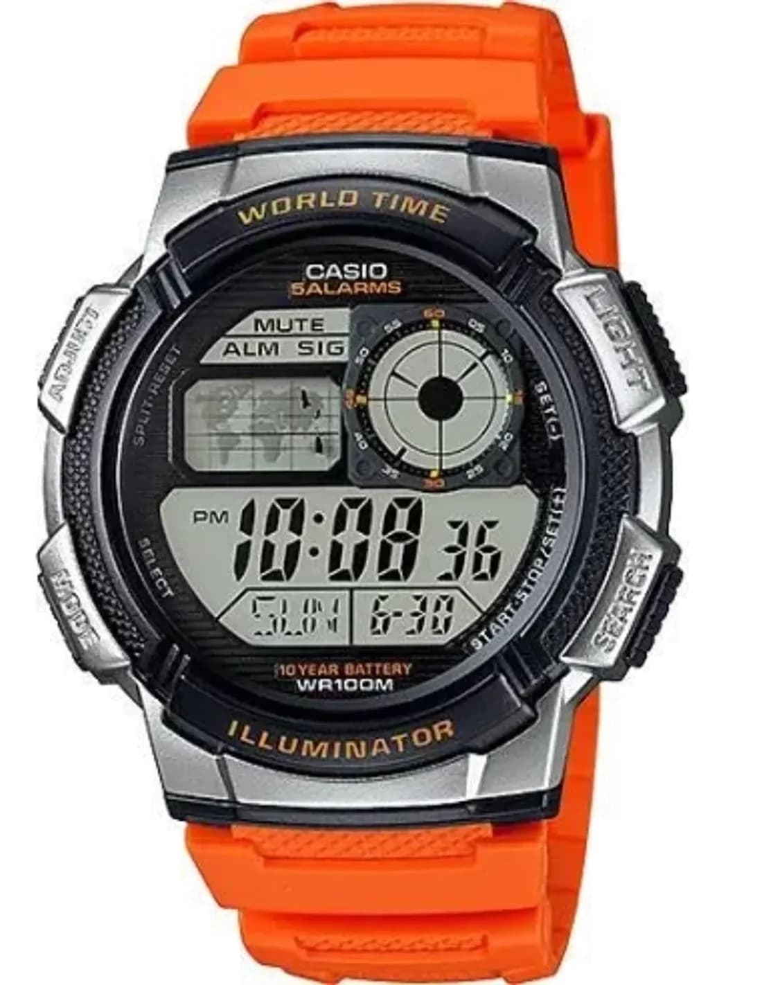 Montre Homme Casio Collection AE-1000W-4BVEF Orange