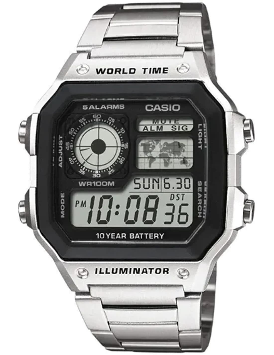 Montre Homme Casio AE-1200WHD-1AVEF Argent