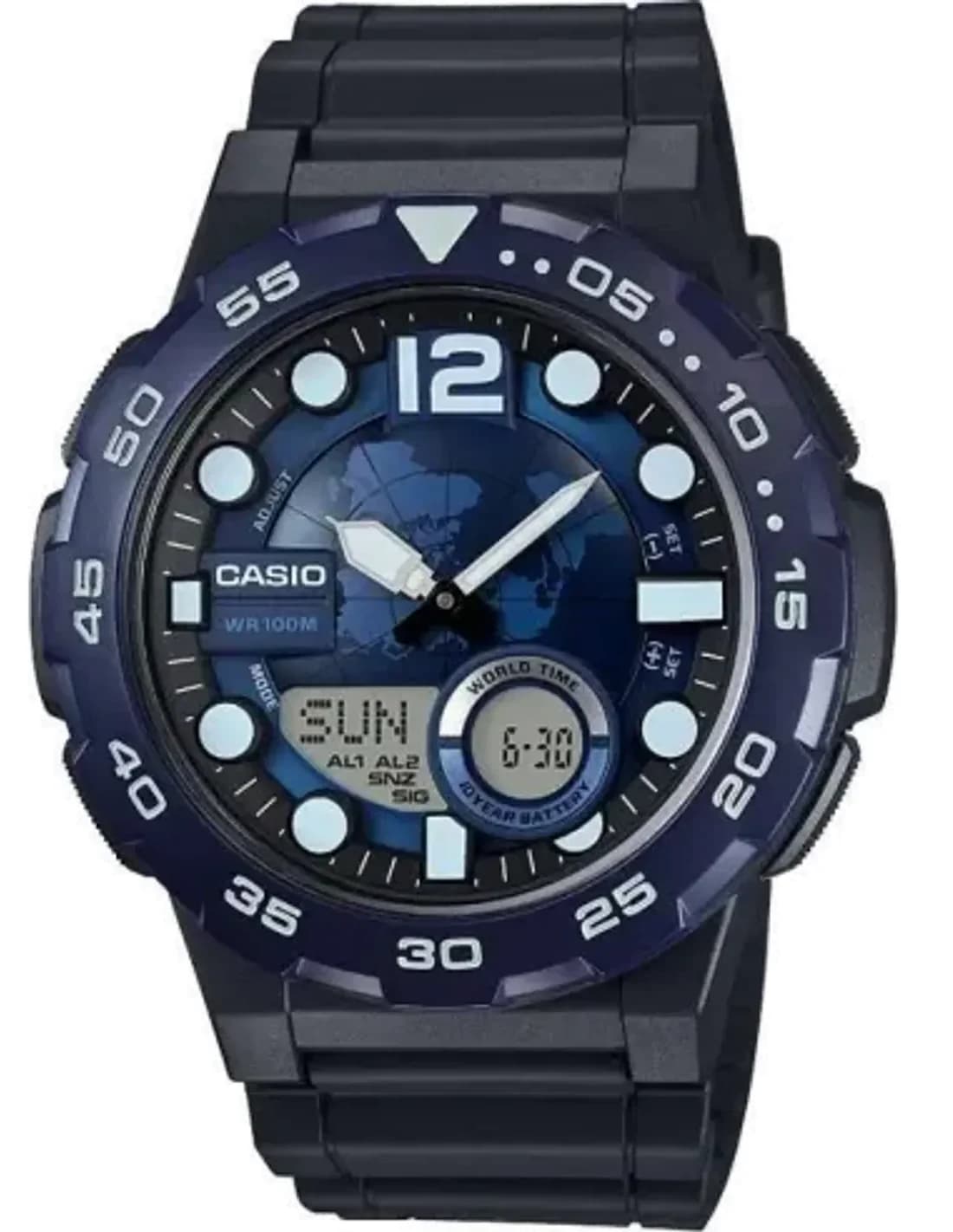 Montre Homme Casio Collection AEQ-100W-2AVEF Bleu