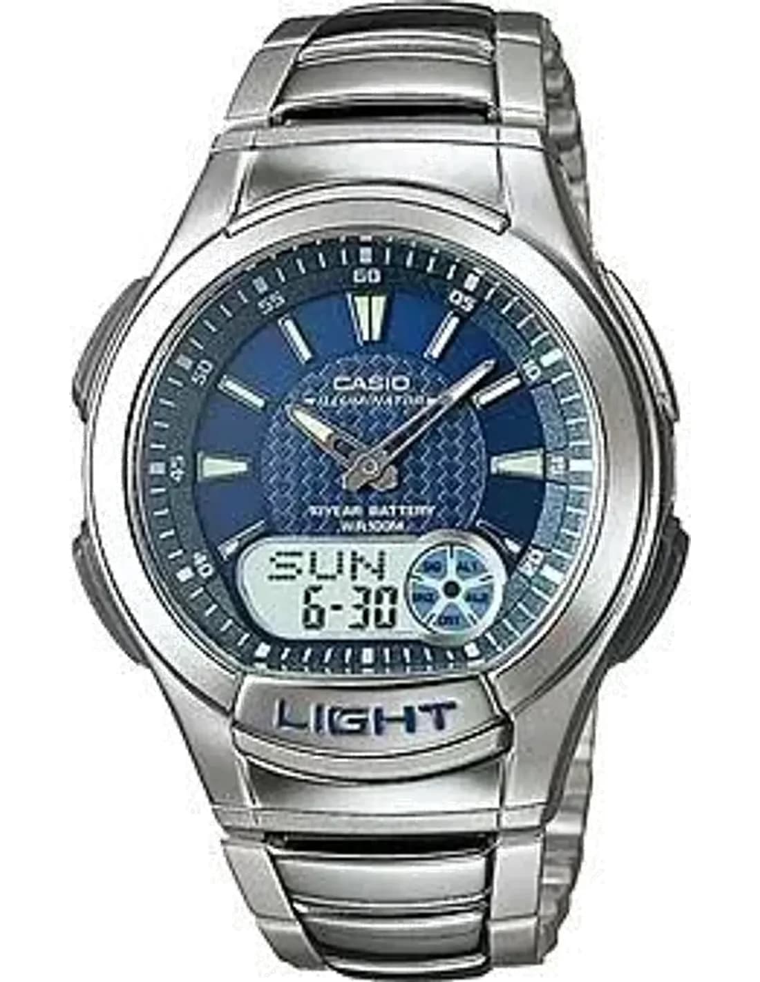 Montre Homme Casio Collection AQ-180WD-2AVES Multifonction à cadran bleu