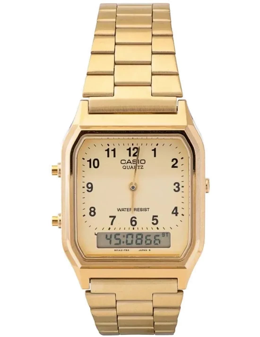 Montre Homme Mixte Dorée Casio Vintage AQ-230GA-9BMQ