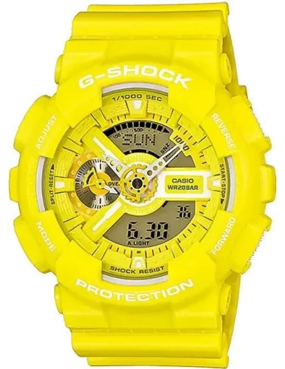 Montre Femme Casio Baby-G BA-110BC-9AER Bracelet En Résine Jaune