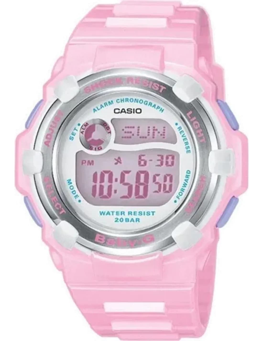 Montre Femme Casio Baby-G BG-3000A-4ER Bracelet Résine Rose