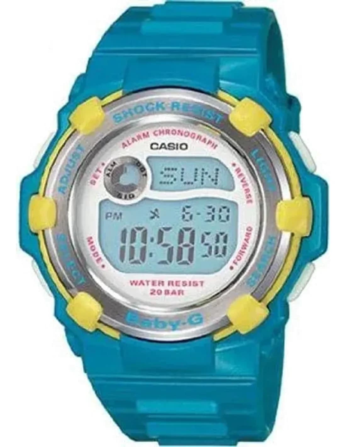 Montre Femme Casio Baby-G BG-3001A-2ER Bracelet Résine Bleu