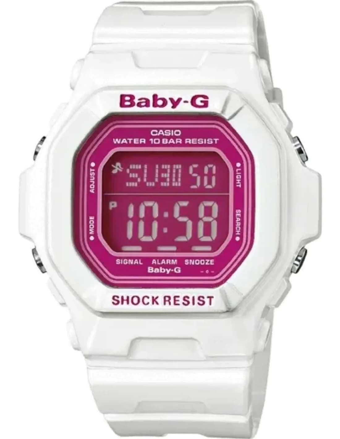 Montre Femme Casio Baby-G BG-5601-7ER Bracelet Résine Blanc