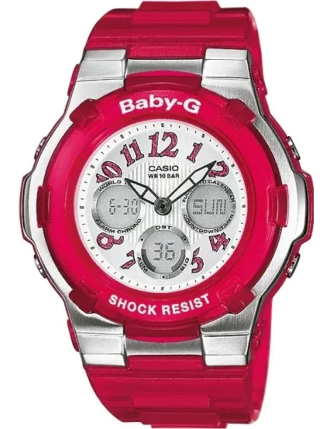 Montre Femme Casio Baby-G BGA-114-4BER Bracelet Résine Rouge