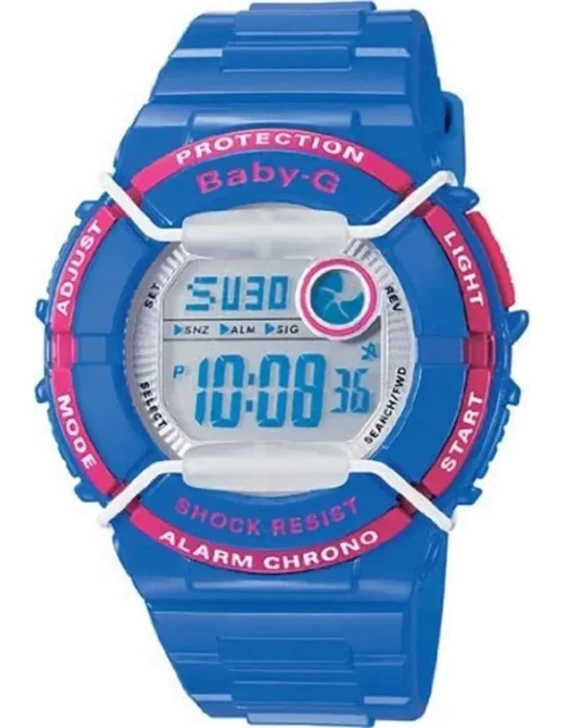 Montre Femme Casio Baby-G BGD-120P-2ER Bracelet Résine Bleu