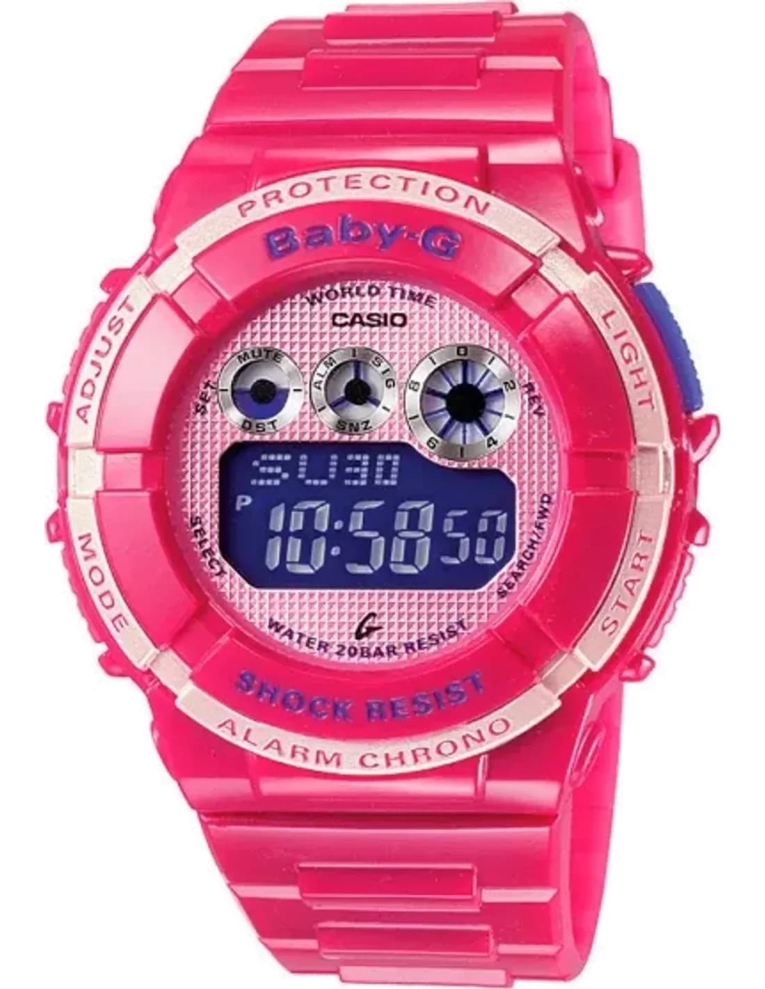 Montre Femme Casio Baby-G BGD-121-4ER Bracelet Résine Rose