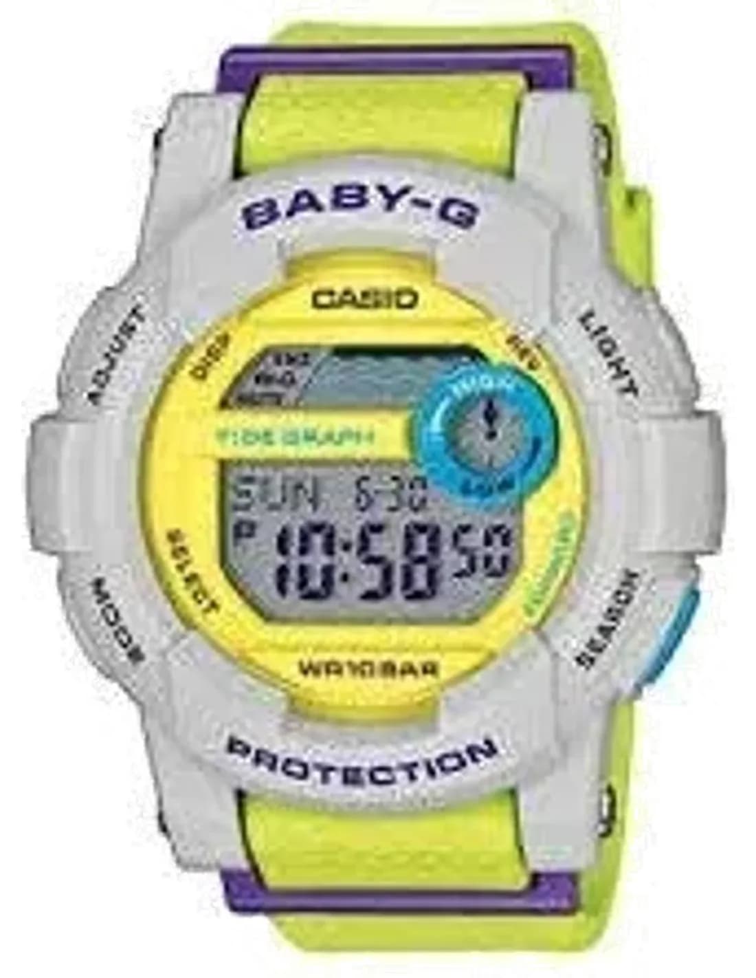 Montre Femme Casio Baby-G BGD-180-3ER Ecran digital à fond jaune