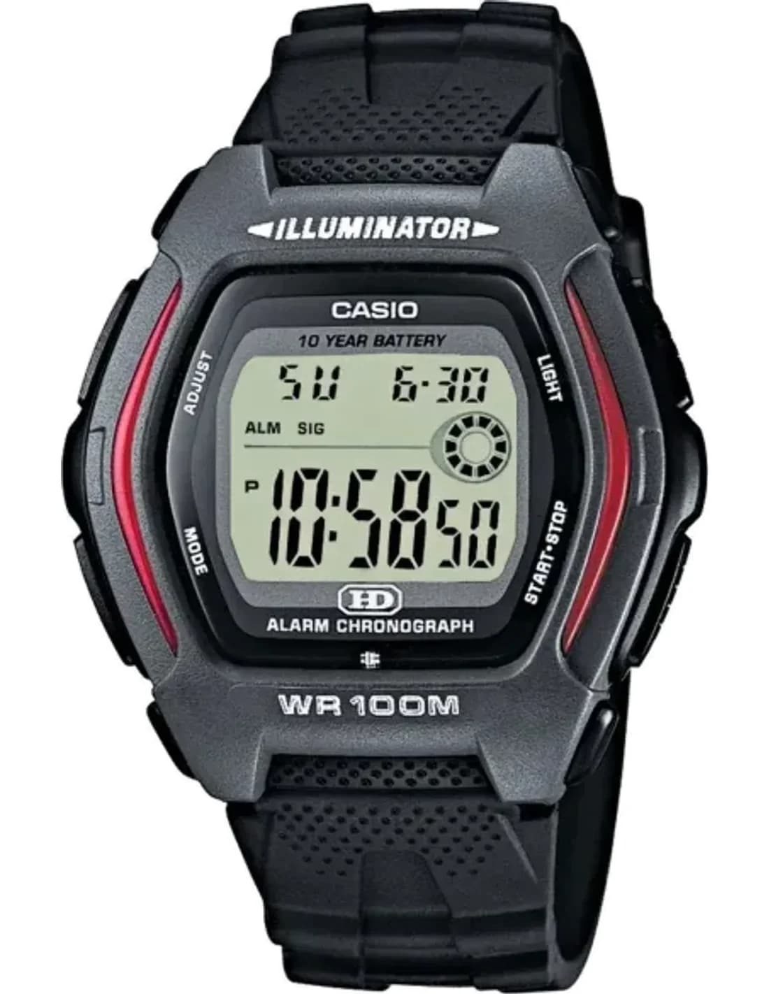 Montre Homme Casio HDD-600-1AVES Noir en Résine Haute Résistance