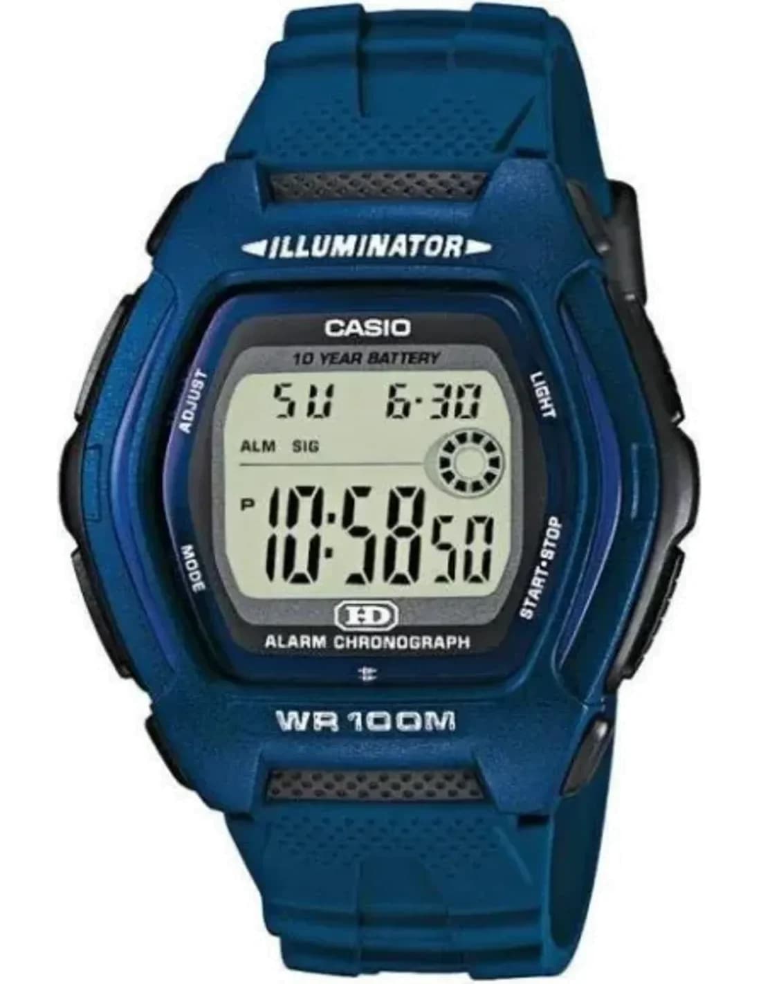 Montre homme Casio HDD-600C-2AVES bracelet résine bleu