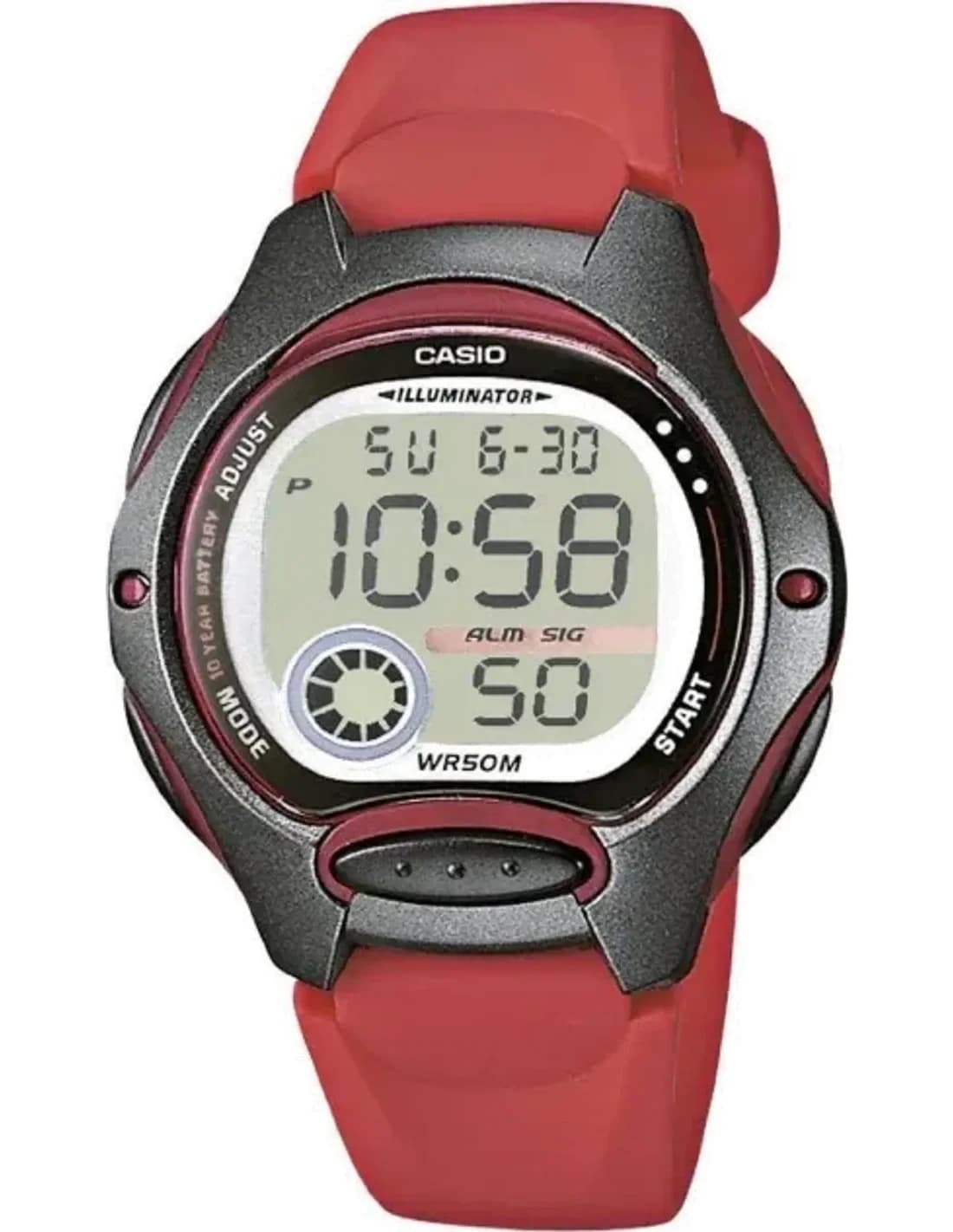 Montre Mixte Casio Collection LW-200-4AVEF Rouge