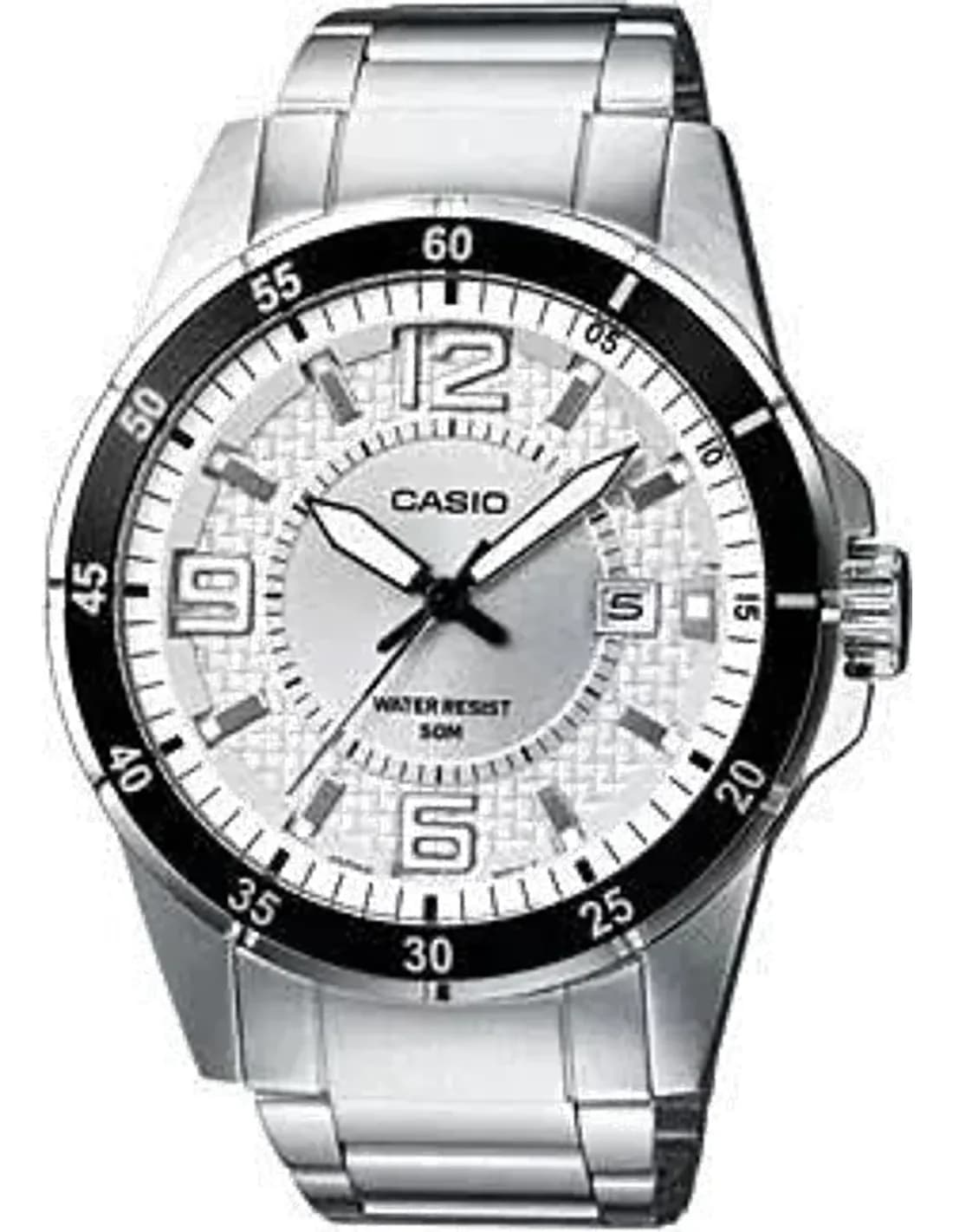 Montre Homme Casio Collection MTP-1291D-7AVEF Bracelet Argenté En Acier Inoxydable