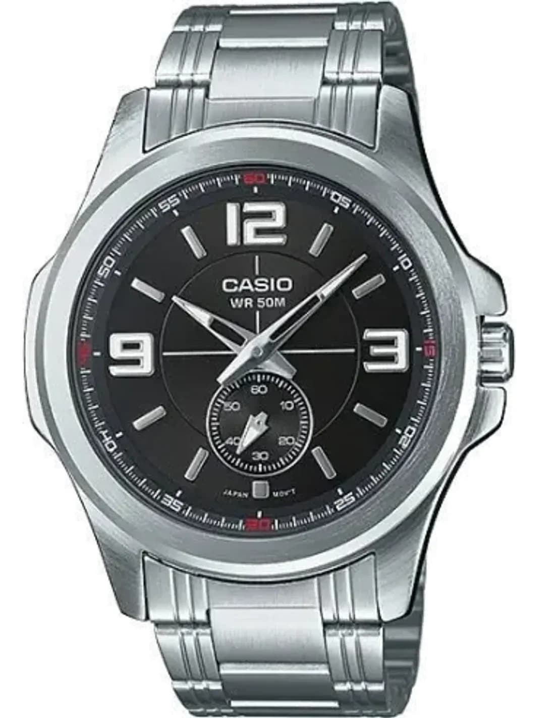 Montre Homme Casio MTP-E112D-1AV Argent