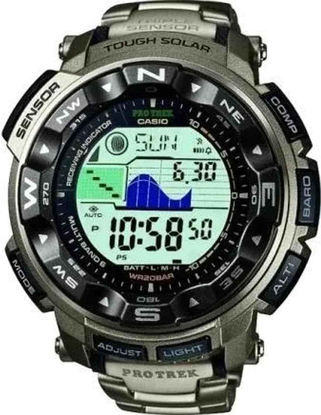 Montre Homme Casio ProTrek PRW-2500T-7ER Argent