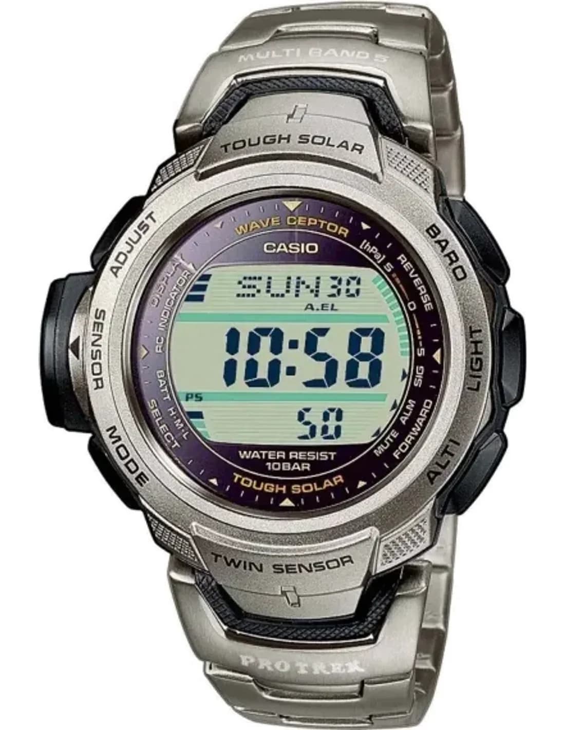 Montre Homme Casio Pro Trek Wave Ceptor Tough Solar PRW-500T-7VER
