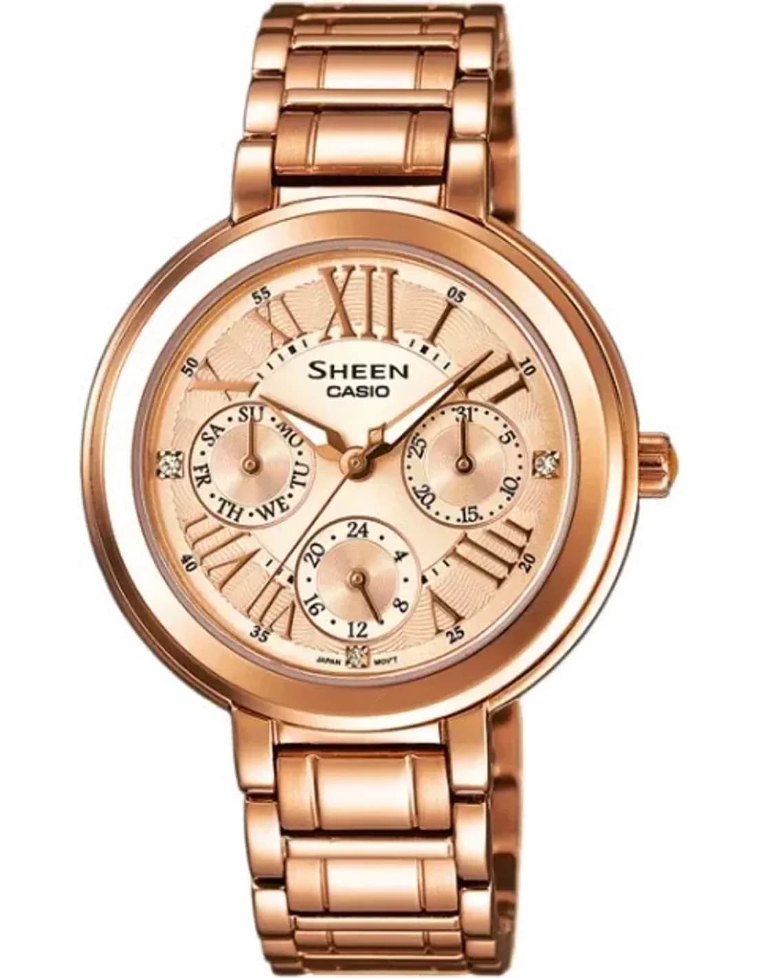 Montre Femme Casio Sheen SHE-3034PG-9AUER Or Rose