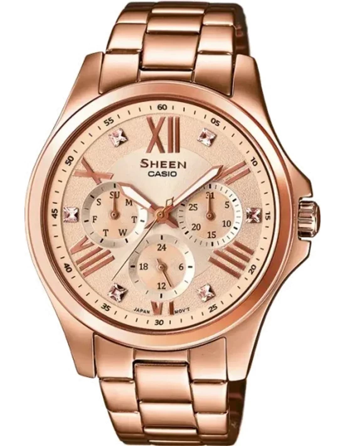Montre Femme Casio Sheen SHE-3806PG-9AUER Or Rose
