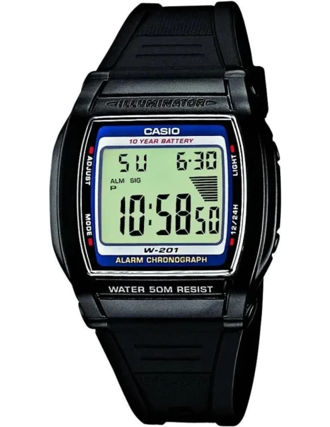Montre Mixte Casio Collection W-201-2AVEF Noir