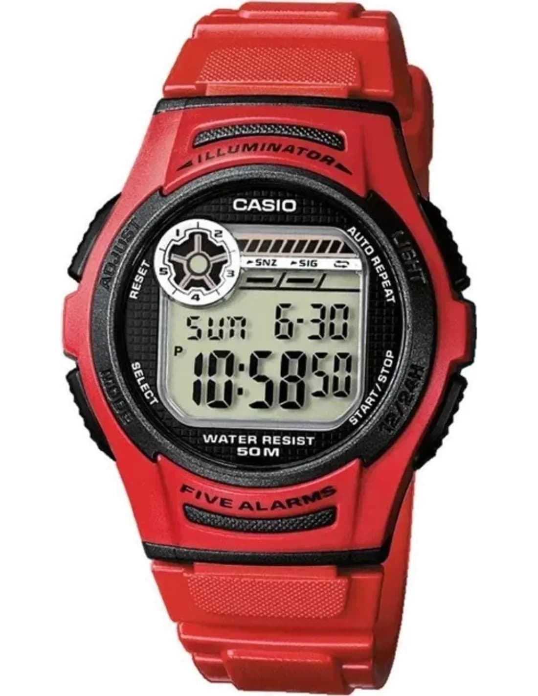 Montre Homme Casio Collection W-213-4AVES Rouge