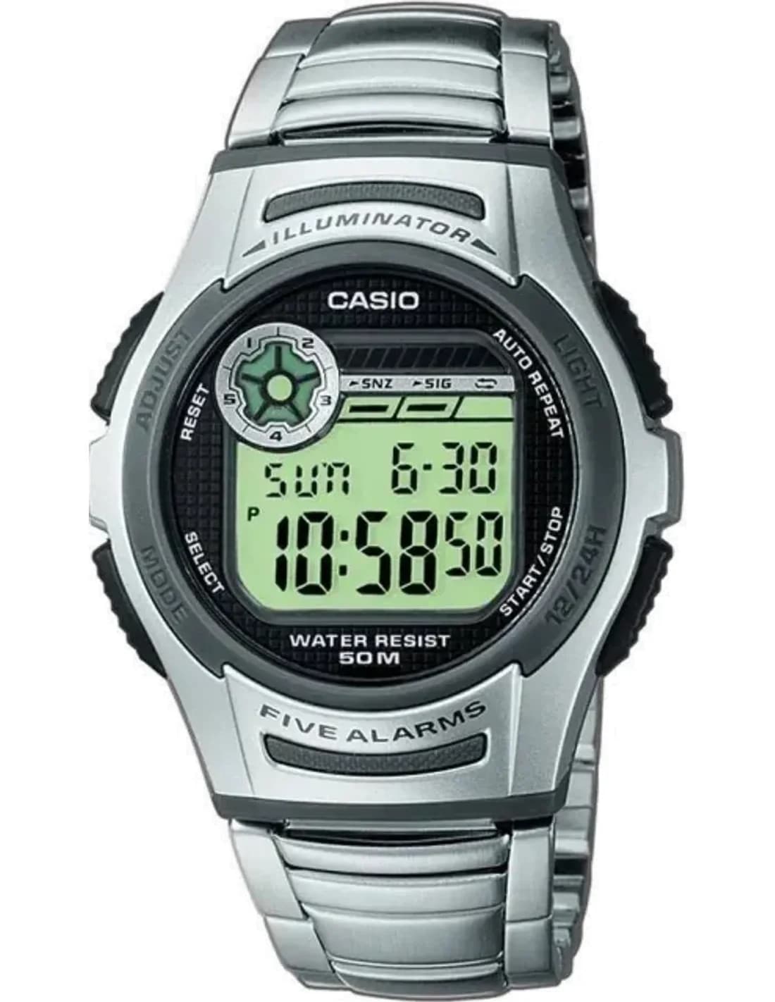 Montre Homme Casio Collection W-213D-1AVES Argent