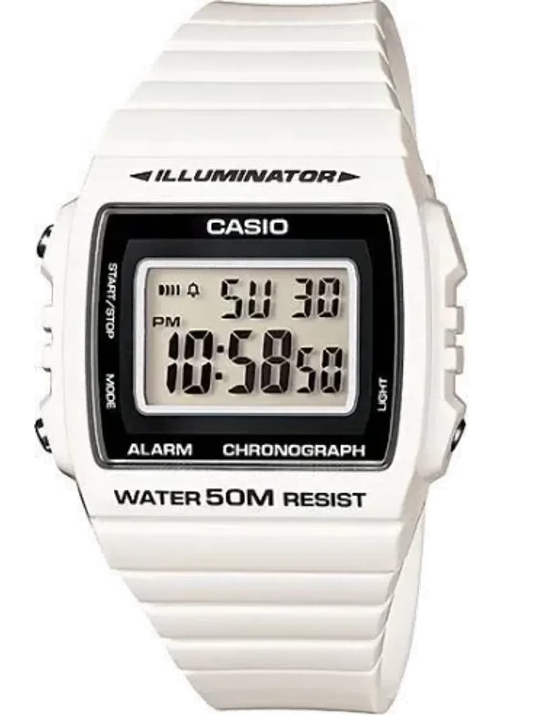 Montre Mixte Casio W-215H-7AVEF Blanc
