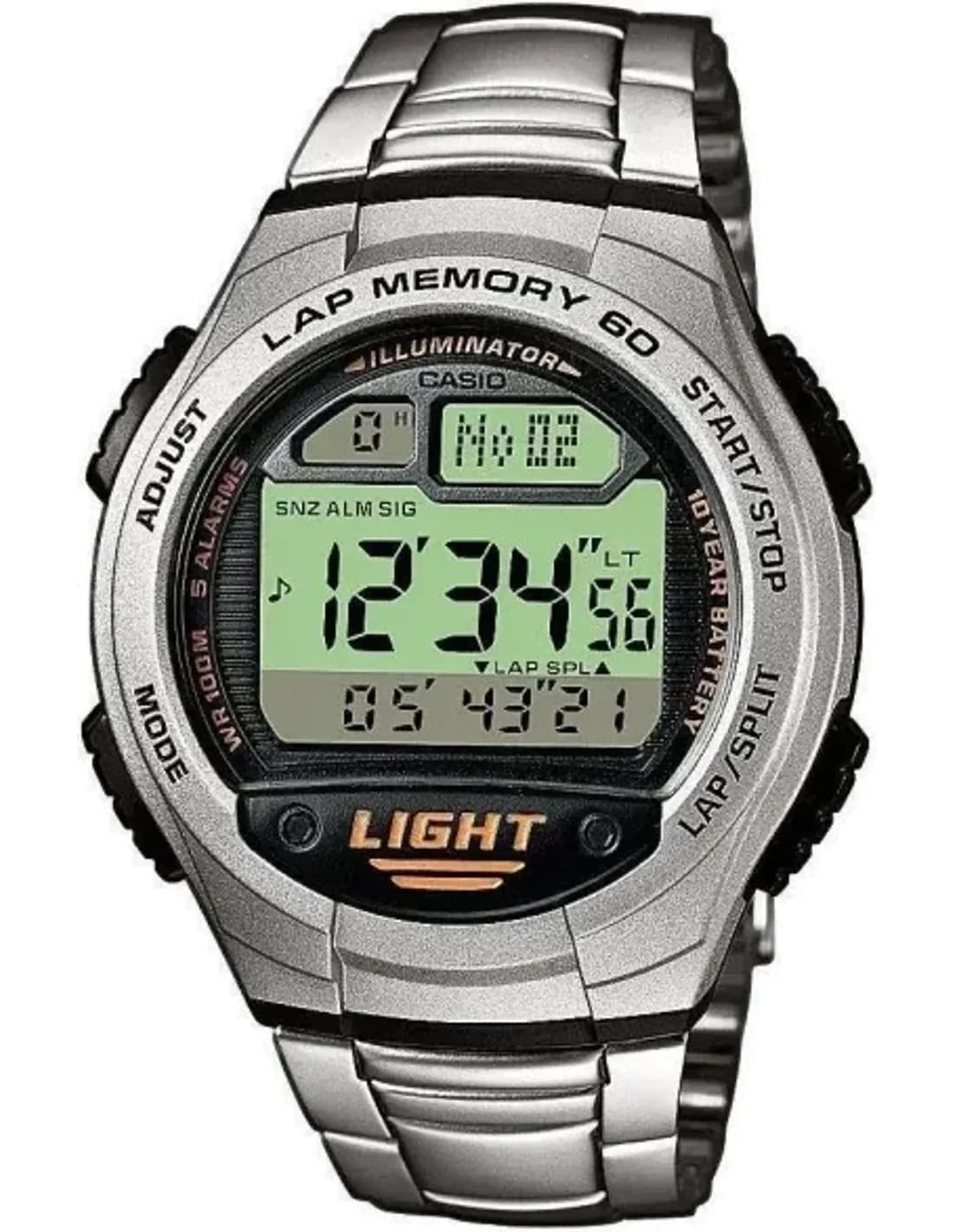 Montre Homme Casio Collection W-734D-1AVEF Argent