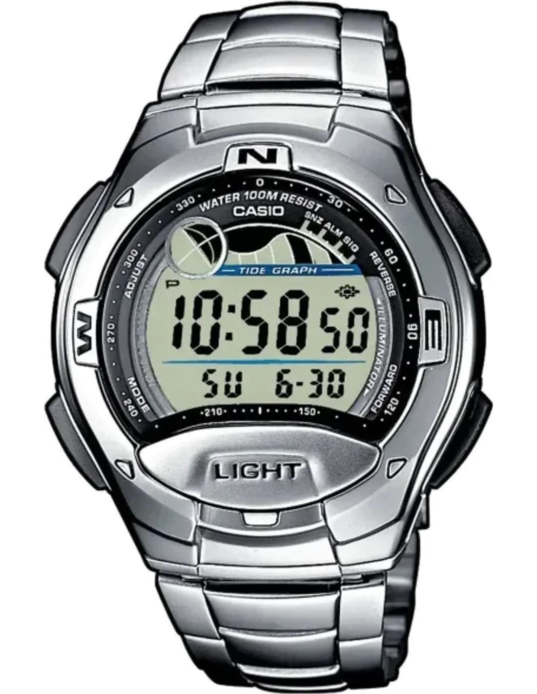 Casio Casio W-753D-1AVES Argent