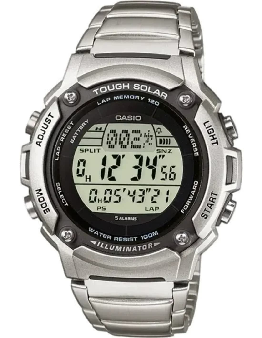 Montre Homme Casio W-S200HD-1AVEF Argent