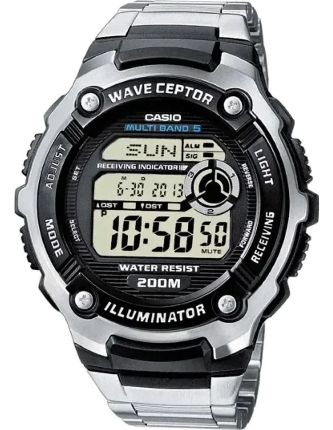 Montre Homme Casio WV-200DE-1AVER Radio Controlled Wave Ceptor Tough Solar