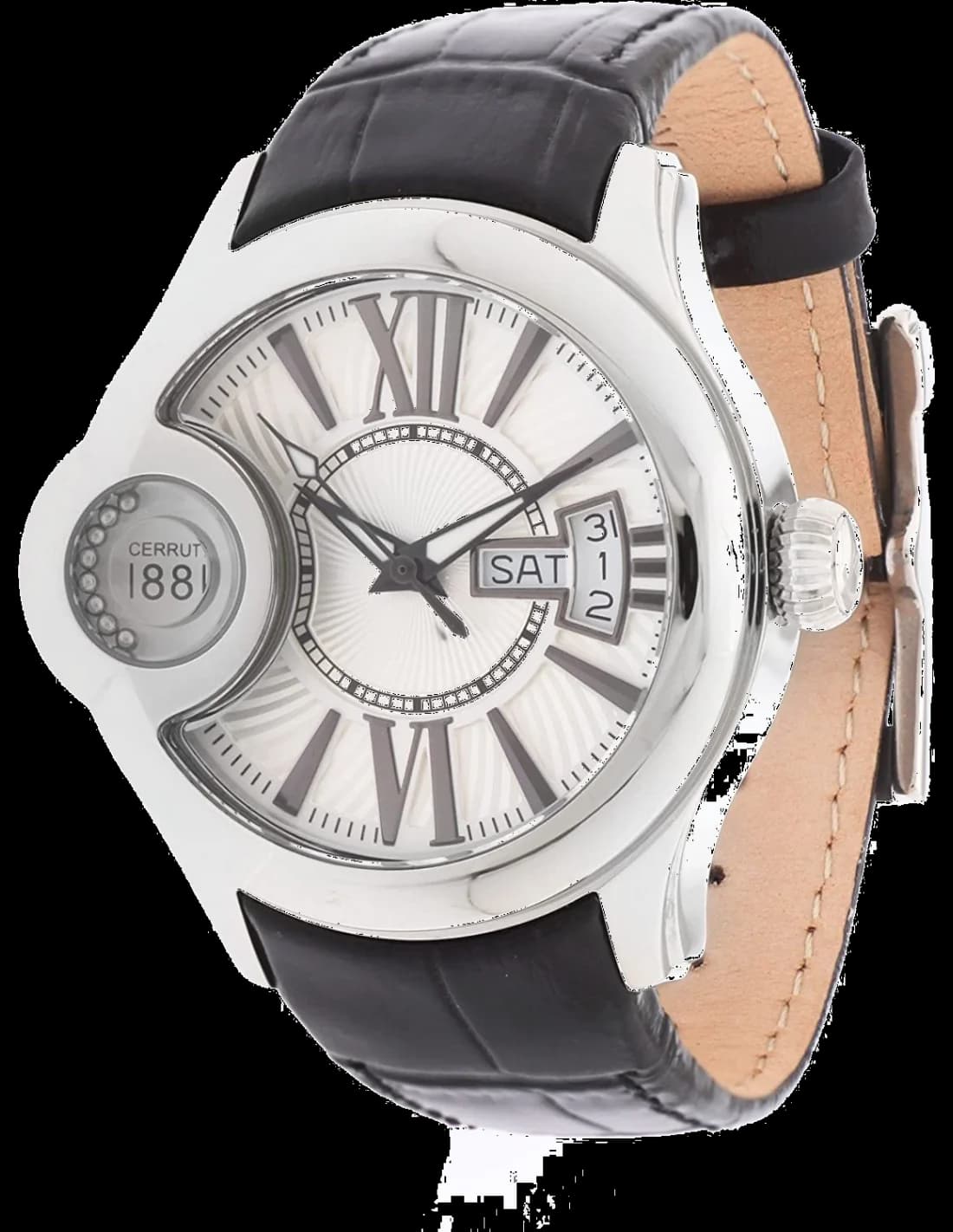 Montre Femme Cerruti 1881 CRM043A212F Bracelet cuir noir