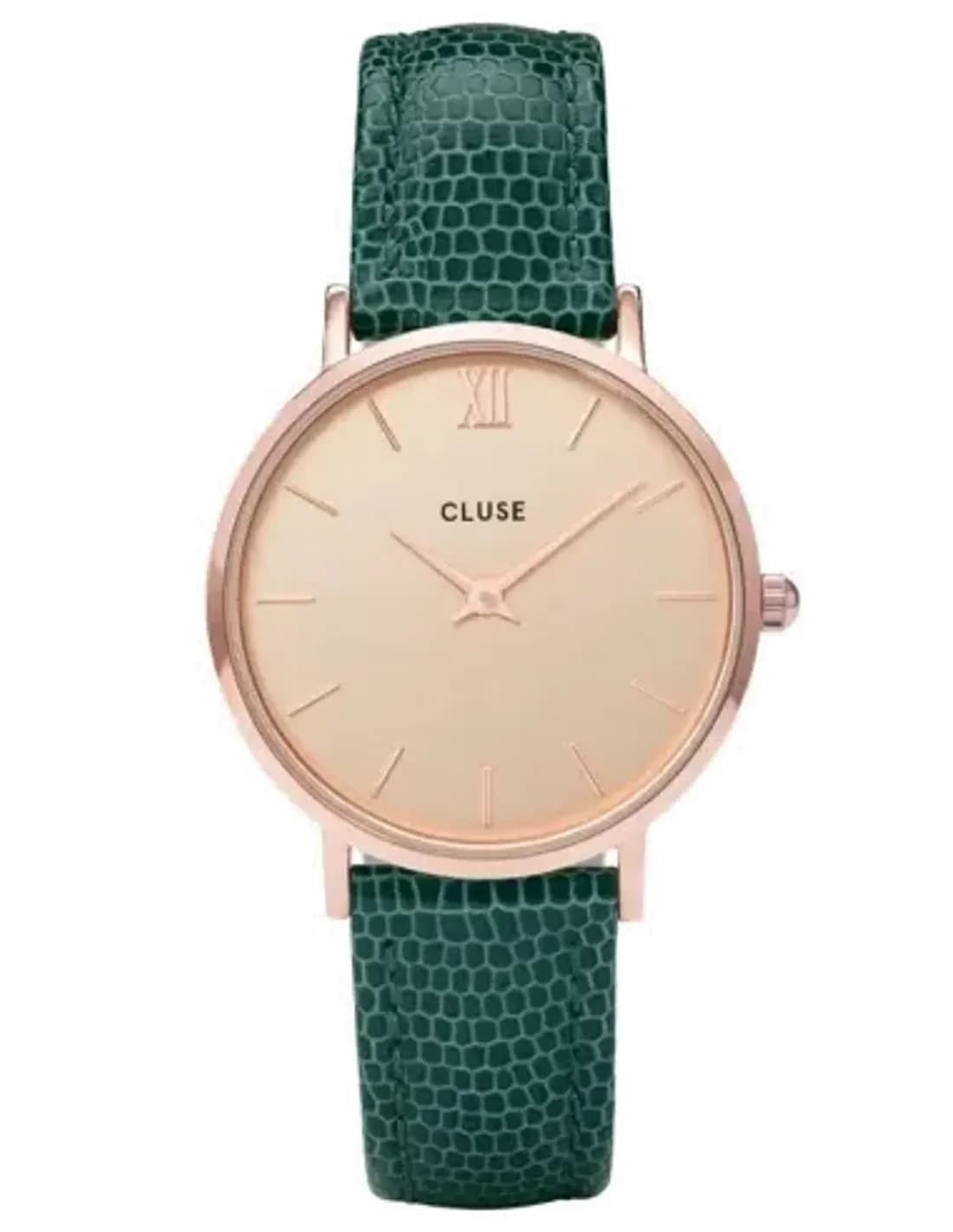 Montre Femme Cluse Minuit CL30052 Vert fond or rose