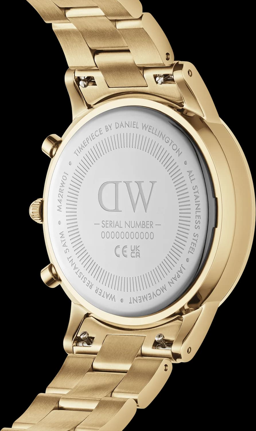 Montre Daniel Wellington DW00100641 homme détail cadran noir