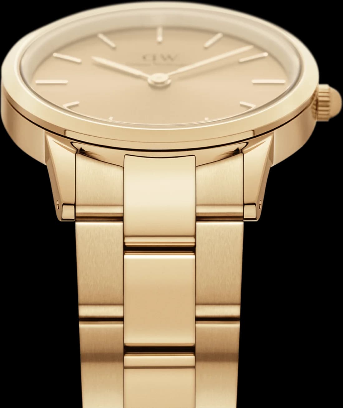Montre Daniel Wellington DW00100403 femme détail cadran or