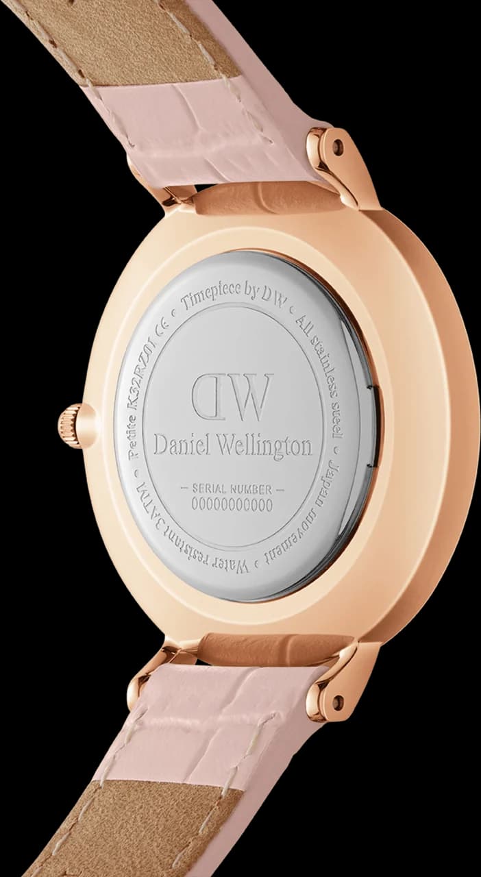 Montre Femme Daniel Wellington Petite Rouge 28mm DW00100511 cadran rose nacre vue 3